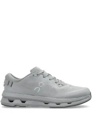 On  logo-print trainers