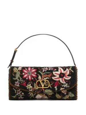 Valentino Garavani small Valentino Garavani Devain embroidered shoulder bag