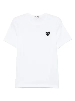 Comme Des Gar&ccedil;ons Play rhinestone-emblem T-shirt