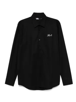 Karl Lagerfeld logo-print shirt
