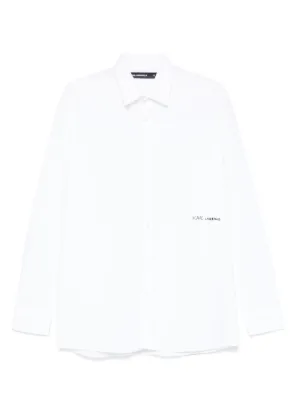 Karl Lagerfeld logo-appliqué shirt 