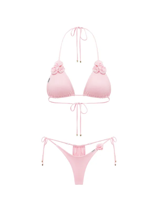 ANNAFOXY floral detailing bikini