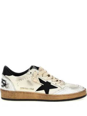 Golden Goose Ball Star trainers in nappa with black star and black heels tab