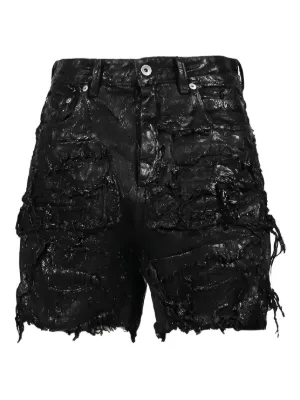 Rick Owens ripped-detailing shorts 