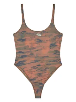 Diesel Ut-Body-Utlt camouflage-print swimsuit