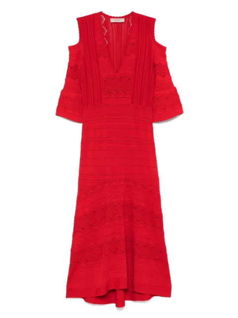 TWINSET punched knit midi dress