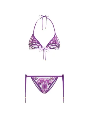 Dolce & Gabbana Majolica-print bikini