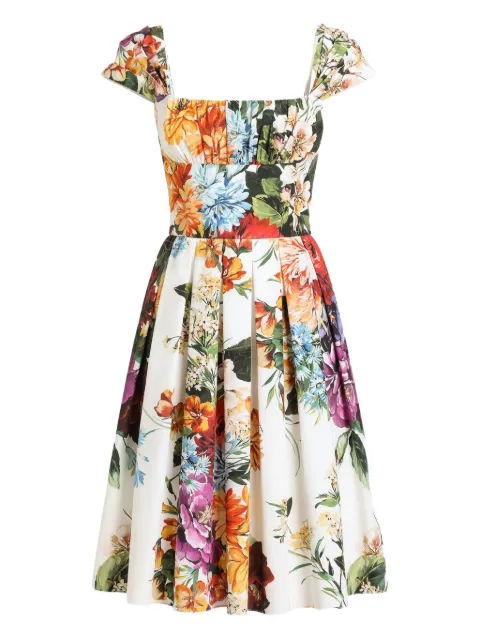 Dolce & Gabbana midi floral-print dress