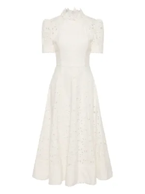 Rebecca Vallance embroidered midi dress