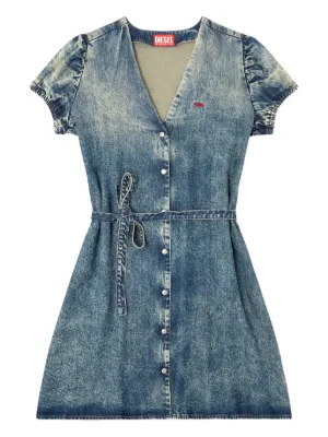 Diesel mini De-Ollish-D buttoned-front day dress