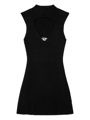 Diesel mini wool dress with inlay