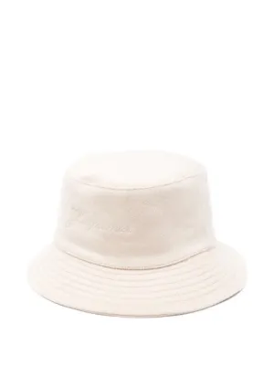 Jacquemus embroidered-logo bucket hat