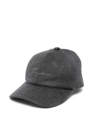 Jacquemus logo-embroidery baseball cap