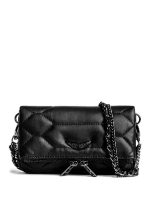 Zadig&Voltaire Rock mini quilted clutch