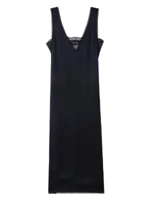 Zadig&Voltaire Renzo lace-trimmed satin midi dress