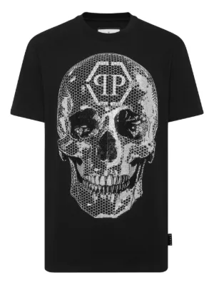 Philipp Plein skull-strass T-shirt