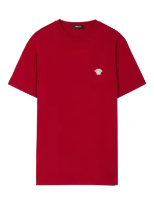 Versace embroidered cotton-jersey T-shirt