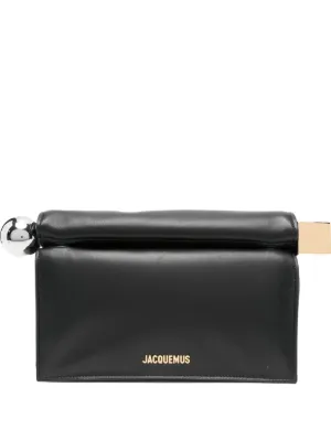 Jacquemus The Rond Carr&eacute; leather clutch bag