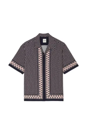 SANDRO heart motif flowing shirt