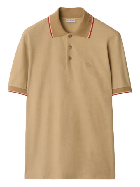 Burberry logo collar cotton polo shirt