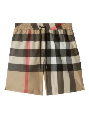 Burberry Check swim shorts
