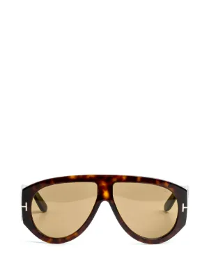 TOM FORD Eyewear Bronson tortoiseshell-effect sunglasses