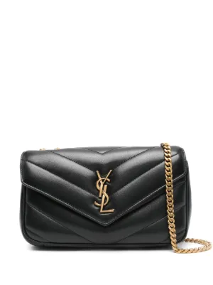Saint Laurent small Loulou logo shoulder bag