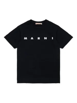 Marni Kids logo-print cotton T-shirt