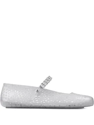 Jimmy Choo  The Jelly crystal-embellished ballet flats