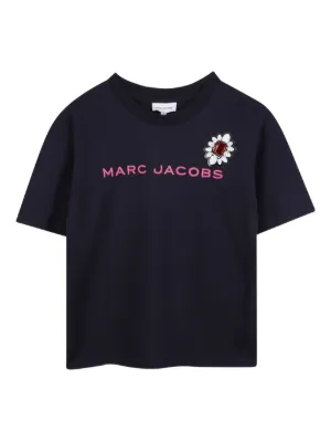 Marc Jacobs Kids flower-motif embroidered T-shirt