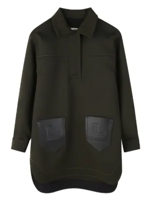 Lanvin Enfant polo-collar long-sleeve dress