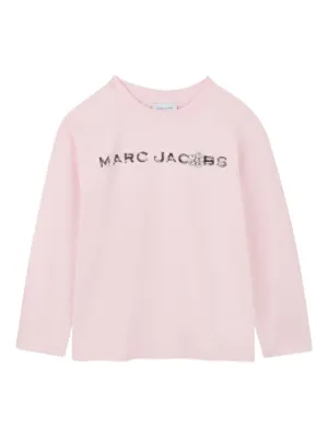 Marc Jacobs Kids logo-print long-sleeve top