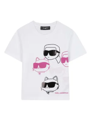 Karl Lagerfeld Kids Ikon-print T-shirt