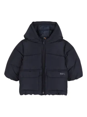 BOSS Kidswear hooded puffer jacket