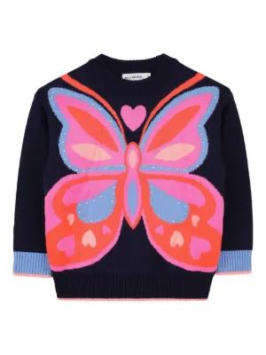 Billieblush butterfly-motif sweater