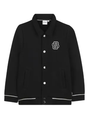 BOSS Kidswear contrast-piping jacket