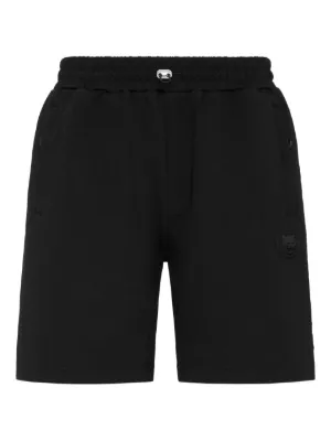 Plein Sport embossed logo shorts