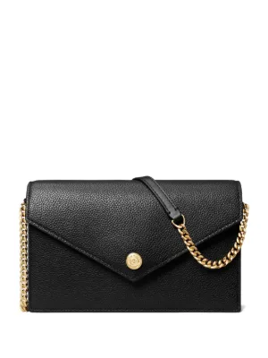 Tory Burch grained leather envelope clutch bag