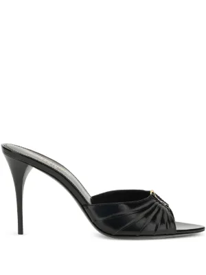 Saint Laurent Babylone mules in smooth leather