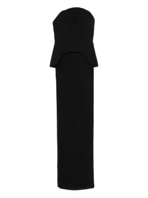 Solace London Kesi pleated maxi dress