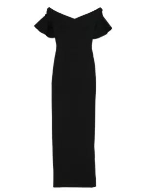 Solace London Cielo off-shoulder maxi dress