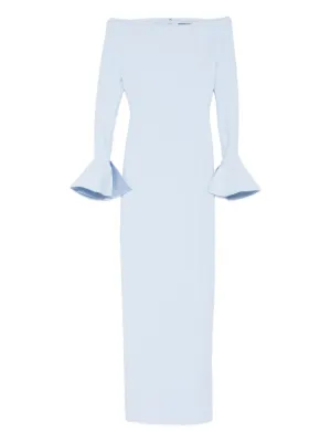 Solace London Anica bell-sleeve maxi dress