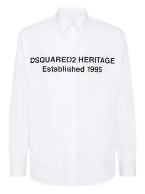 DSQUARED2 printed Heritage logo shirt