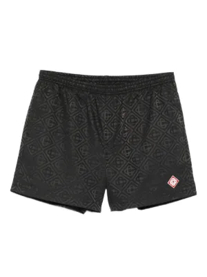 Casablanca monogram-pattern swim shorts