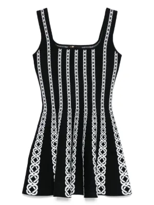 Maje mini jacquard knit dress