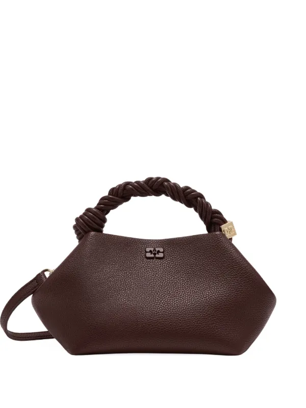GANNI small Bou twisted-handle tote bag