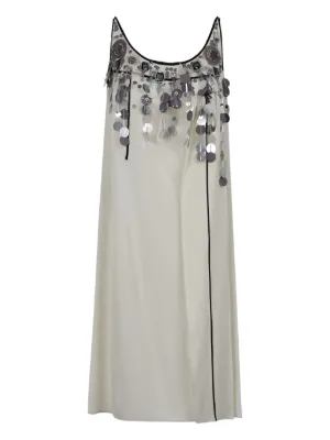 Prada beaded-sequin mini dress