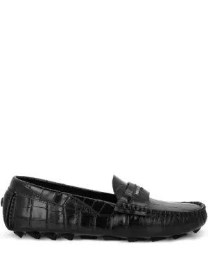 Philipp Plein crocodile-embossed loafers
