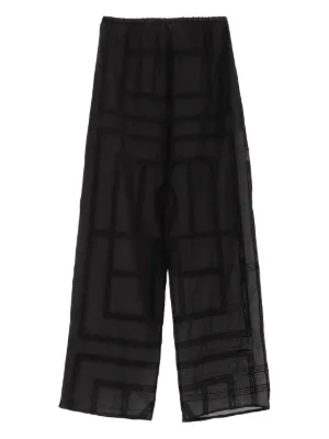TOTEME geometric-pattern pants