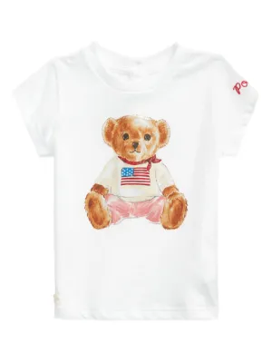 POLO RALPH LAUREN KIDS bear graphic T-shirt